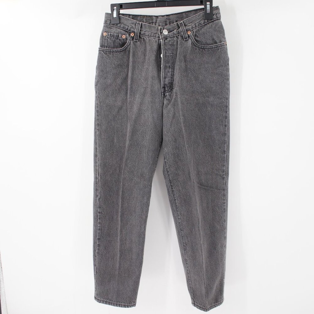 Vintage levis jeans 13501 0658 Womens 11 27x25 button fly gray USA made cotton
